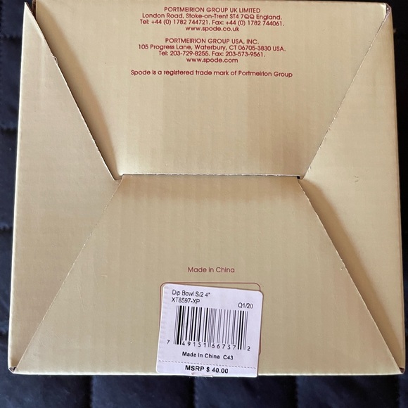 Naughty or Nice Spode Christmas Tree 🎄 Set of Two Dip Bowls - Picture 5 of 5